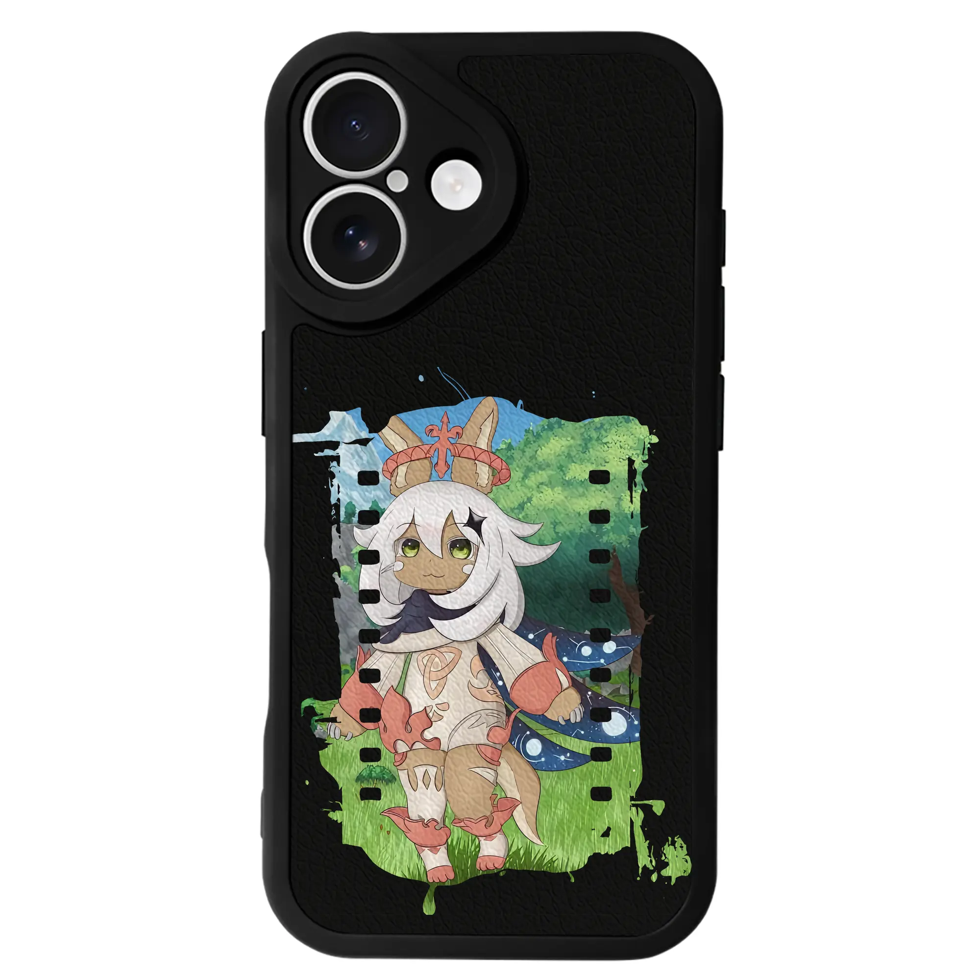 メイドインアビス グッズ,ナナチ - IPhone 16シリーズ対応 ・ シリコンスマホケース ・ レザー調 ・ 高精度フィット ・ 耐衝撃 ・ ワイヤレス充電対応 ・ 精密カット